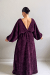 foto vestido longo manga morcego perfil todos os tamanhos